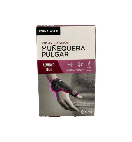 MUÑEQUERA PULGAR FARMALASTIC ADVANCE TECH 1 UNIDAD TALLA 1