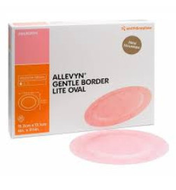 APOSITO ESTERIL ALLEVYN GENTLE BORDER LITE OVAL 3 UNIDADES 86 x 77 cm