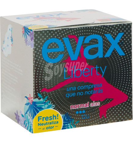 COMPRESAS EVAX LIBERTY NORMAL 12 U
