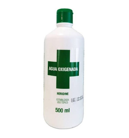 AGUA OXIGENADA HERIDINE 1 FRASCO 500 ML