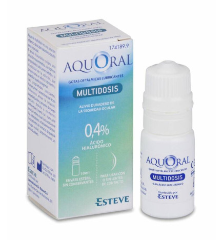 AQUORAL MULTIDOSIS GOTAS OFTALMICAS LUBRICANTES ESTERILES 1 ENVASE 10 ml