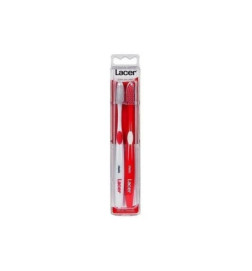 CEPILLO DENTAL ADULTO LACER MEDIO DUPLO 1 UNIDAD