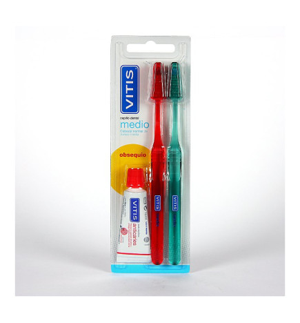 CEPILLO DENTAL ADULTO VITIS MEDIO DUPLO