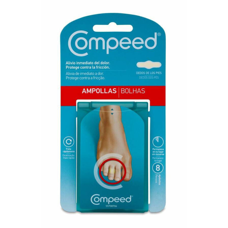 COMPEED AMPOLLAS HIDROCOLOIDE DEDOS PIES 8 UNIDADES