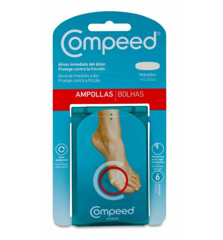COMPEED AMPOLLAS HIDROCOLOIDE TALLA PEQUEÑA 6 UNIDADES