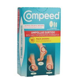 COMPEED AMPOLLAS SURTIDO 3 TAMAÑOS 10 UNIDADES PACK AHORRO