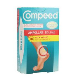 COMPEED AMPOLLAS TALLA MEDIANA 10 UNIDADES PACK AHORRO