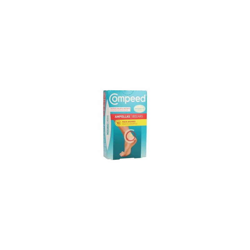 COMPEED AMPOLLAS TALLA MEDIANA 10 UNIDADES PACK AHORRO