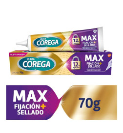 COREGA MAX FIJACION + SELLADO ADHESIVO PROTESIS DENTAL 1 ENVASE 70 G