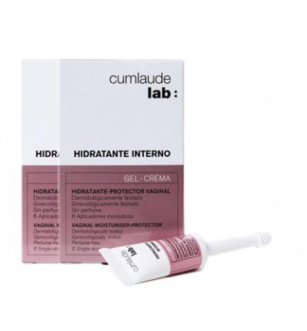 CUMLAUDE DUPLO HIDRATANTE INTERNO GELCREMA 2X6 UNIDADES