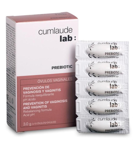 CUMLAUDE LAB: PREBIOTIC OVULOS 10 OVULOS VAGINALES