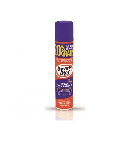 DEVOR OLOR DESODORANTE ANTITRASP PIES Y CALZADO 1 SPRAY 180 ML