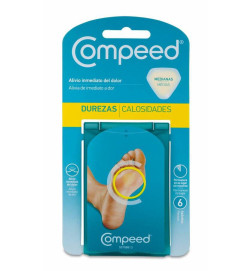 COMPEED DUREZAS HIDROCOLOIDE TALLA MEDIANA 6 UNIDADES