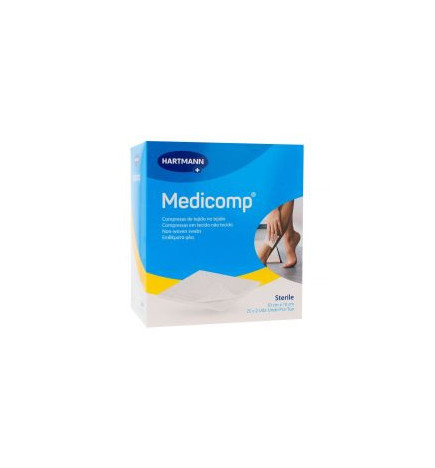 COMPRESAS DE TEJIDO NO TEJIDO ESTERILES MEDICOMP 50 UNIDADES 10 X 10 CM