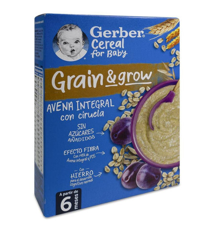 GERBER AVENA CON CIRUELA DUPLO 2X250 G