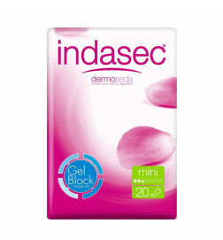 COMPRESAS PERDIDAS LEVES INDASEC DISCREET MINI 20 UNIDADES