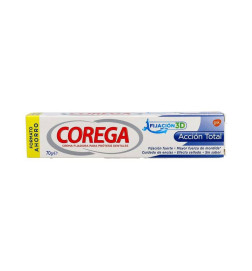 COREGA ACCION TOTAL CREMA FIJADORA ADHESIVO PROTESIS DENTAL 1 ENVASE 70 G