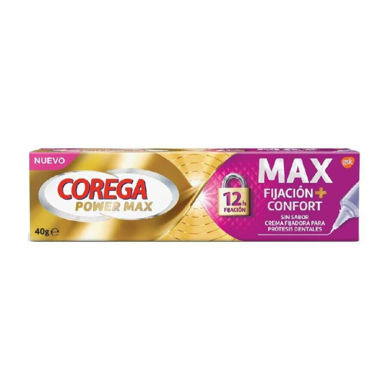 COREGA MAX FIJACION + CONFORT 1 TUBO 40 G SIN SABOR