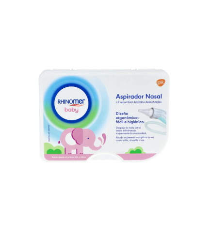 ASPIRADOR NASAL RHINOMER BABY 1 UNIDAD + 2 RECAMBIOS