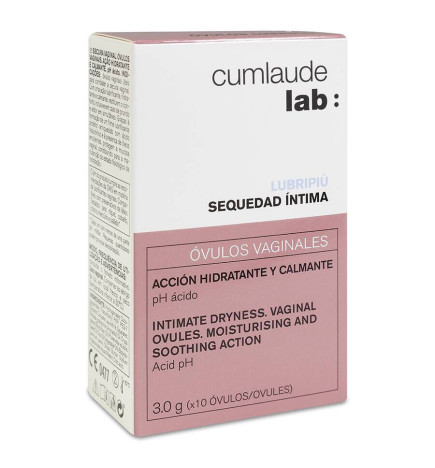 CUMLAUDE LAB: LUBRIPIU OVULOS VAGINALES 10 UNIDADES