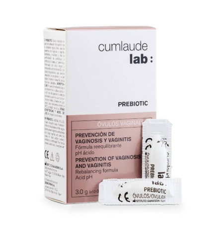 CUMLAUDE LAB: PREBIOTIC OVULOS 10 OVULOS VAGINALES