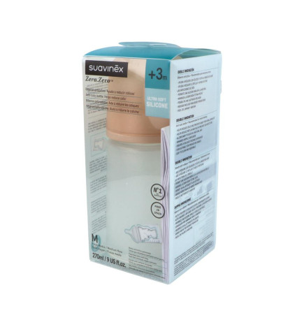 BIBERON ANTICOLICO T SILICONA SUAVINEX M 270 ML