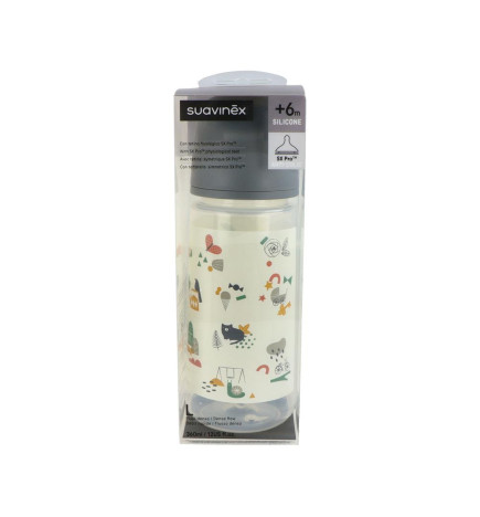 BIBERON TETINA SILICONA FISIOLOGICA SUAVINEX FLUJO L 360 ML