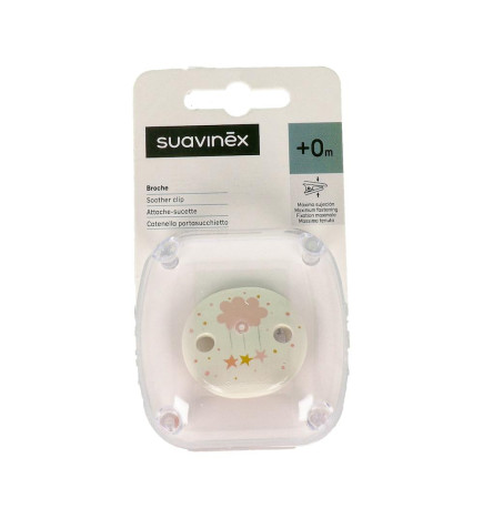 BROCHE CON CADENA SUAVINEX DECORADO