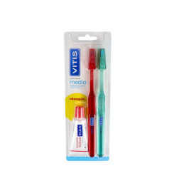 CEPILLO DENTAL ADULTO VITIS MEDIO DUPLO