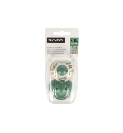 CHUPETE SILICONA ANATOMICO SUAVINEX CLASICO 6  18 MESES 2 UNIDADES