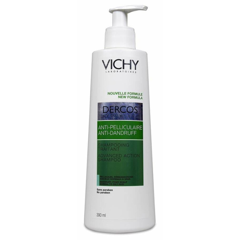 DERCOS CHAMPU ANTICASPA DS CABELLO NORMALGRASO 1 BOLSA 390 ML ECOPACK
