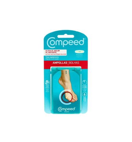 COMPEED AMPOLLAS HIDROCOLOIDE TALLA PEQUEÑA 6 UNIDADES