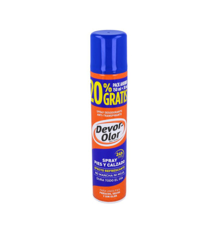 DEVOR OLOR DESODORANTE ANTITRASP PIES Y CALZADO 1 SPRAY 180 ML