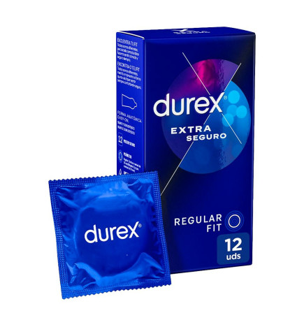 DUREX EXTRA SEGURO PRESERVATIVOS 12 UNIDADES