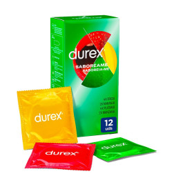 DUREX SABOREAME PRESERVATIVOS 12 UNIDADES