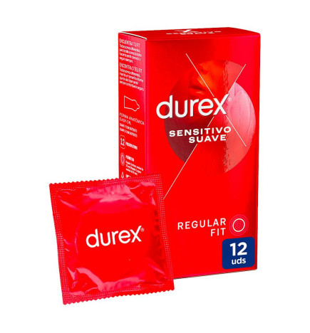 DUREX SENSITIVO SUAVE PRESERVATIVOS 12 UNIDADES