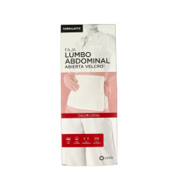 FAJA LUMBOABDOMINAL ABIERTA VELCRO FARMALASTIC 1 UNIDAD TALLA MEDIANA COLOR BEIGE