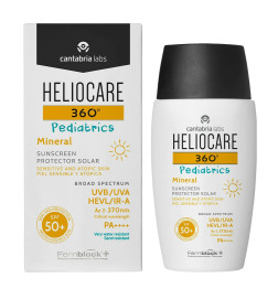 HELIOCARE 360º SPF 50+ PEDIATRICS MINERAL PROTECTOR SOLAR PIEL SENSIBLE Y ATOPICA 1 ENVASE 50 ML
