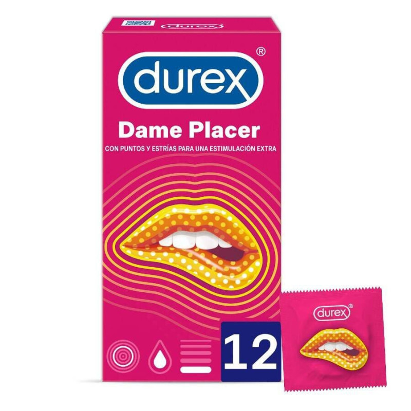 DUREX DAME PLACER PRESERVATIVOS 12 UNIDADES