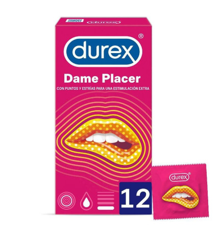 DUREX DAME PLACER PRESERVATIVOS 12 UNIDADES