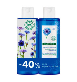 KLORANE BLEUET DESMAQUILLANTE DE OJOS AL ACIANO 2 ENVASES 200 ML