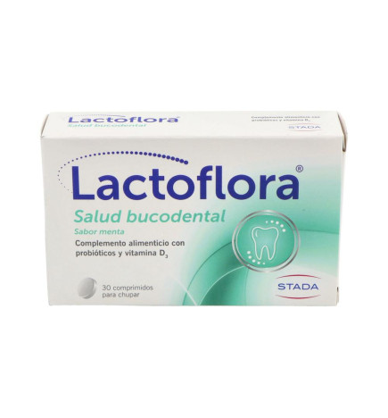 LACTOFLORA SALUD BUCODENTAL 30 COMPRIMIDOS PARA CHUPAR SABOR MENTA
