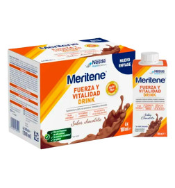 MERITENE FUERZA Y VITALIDAD DRINK 6 BOTELLAS 180 ML SABOR CHOCOLATE