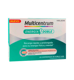 MULTICENTRUM ENERGIA DOBLE 20 COMPRIMIDOS