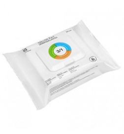 INTERAPOTHEK TOALLITAS 3 EN 1 DESMAQUILLADORAS 24 TOALLITAS