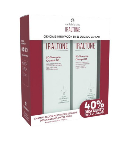 IRALTONE DUPLO CHAMPU DS 200ML PACK AHORRO