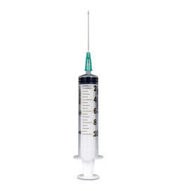 JERINGA CON AGUJA ESTERIL INTERAPOTHEK 1 UNIDAD 10 ML 40 MM X 08 MM
