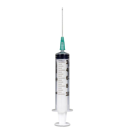 JERINGA CON AGUJA ESTERIL INTERAPOTHEK 1 UNIDAD 10 ML 40 MM X 08 MM