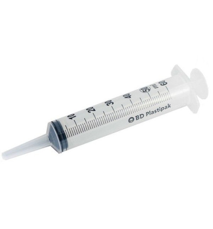 JERINGA CONO CATETER ALIMENTACION BD PLASTIPAK 60 UNIDADES 3 P 50 ML