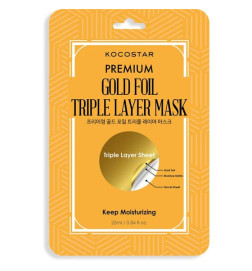 KOKOSTAR PREMIUM GOLD FOIL TRIPLE LAYER MASK